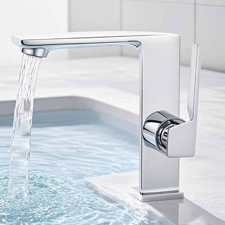 Premium Copper Bathroom Sink Faucet with Hot Cold Control Multiple Color Options Durable Lead-Free Design for Modern Bathrooms
