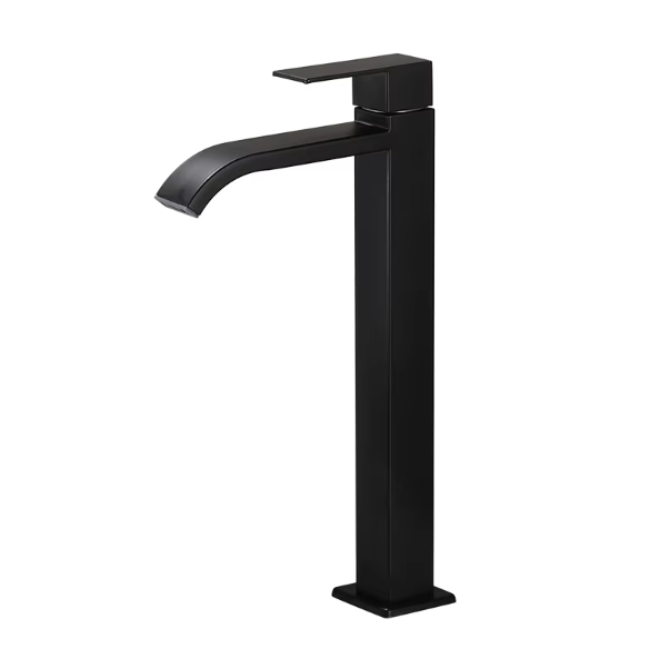 Tall Single Cold Bathroom Faucet Waterfall Taps Deck Mounted Single Handle Luxury Style Water Tap Washbasin Faucet