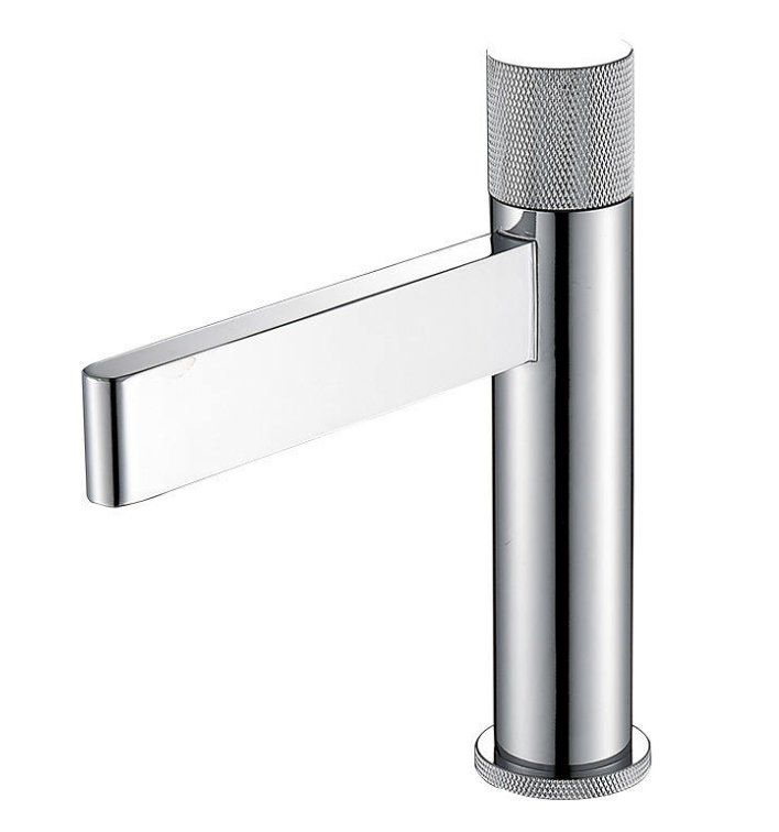 Modern Luxury round Single Handle Sink Tap Deck Mounted Hot Cold Water Mixer Brass Faucet with Ceramic Valve Core for Basin Wash