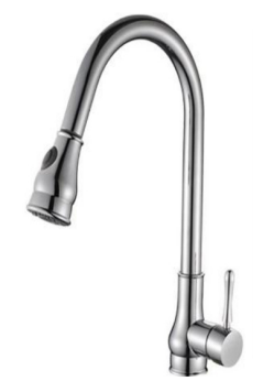 Water Mix Single Handle Wall Mounted Brass UPC Sink Pull Out Kitchen Faucet