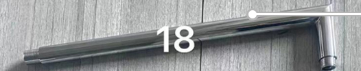 Concealed wall-mounted shower head accessory connection rod, shower pipe, top spray arm rod, right-angle round pipe