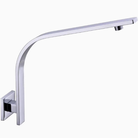 Square wall-mounted showerhead arm, black concealed extension rod, top spray extension, price higher than water pipe