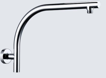Circular wall-mounted nozzle arm, black concealed extension rod, top spray extension rod, concealed shower head rod, top spray shower head rod