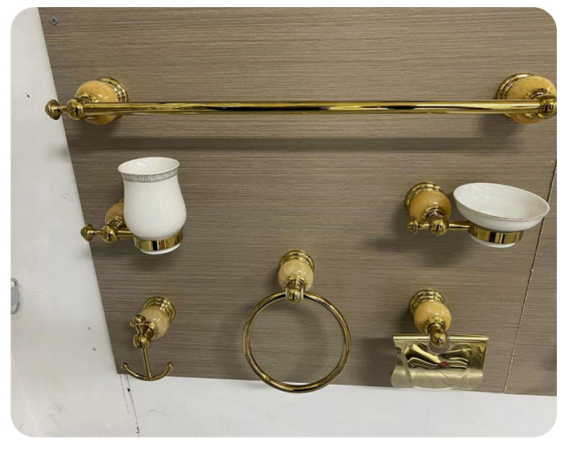 Bathroom Fittings Sanitary Ware Bathroom Accessories Bath Set Towel Holder Luxury Bathroom Corner Accessories Set 003