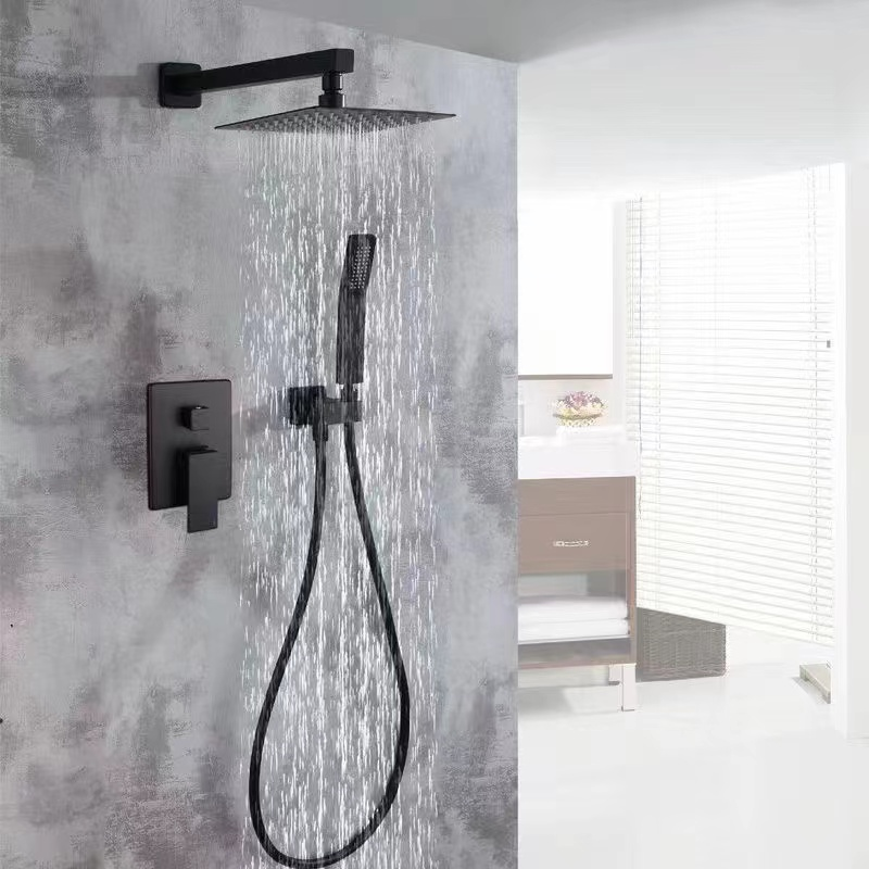 Classic Stainless Steel Waterfall Shower Ceiling with Thermostatic Faucets and Jet Soft Rain