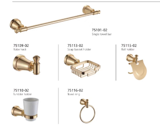 Bathroom Fittings Sanitary Ware Bathroom Accessories Bath Set Towel Holder Luxury Bathroom Corner Accessories Set 025