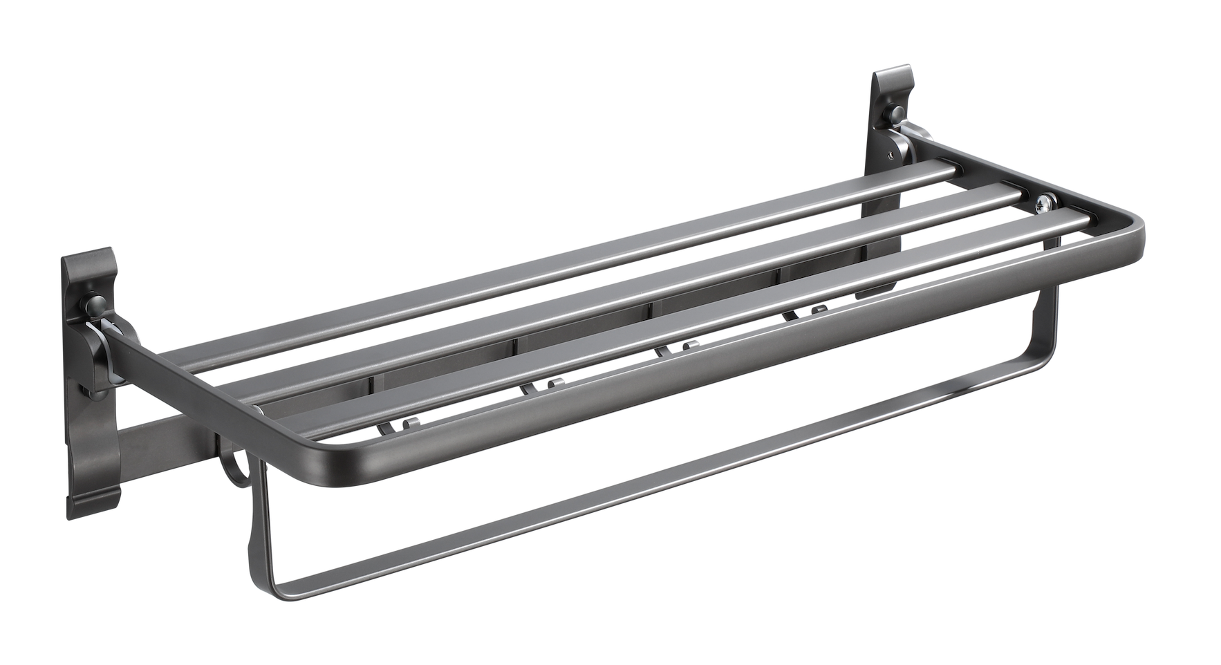 Bathroom Accessories Storage Rack Fixed Towel Shelf Heater Stainless Steel Hook Rack Traditional Desig