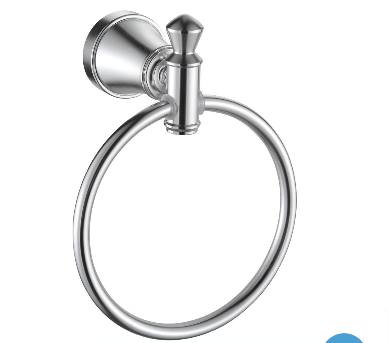 Aluminium Towel Holder Toilet Wall Mounted Towel Ring Holder for Bathroom