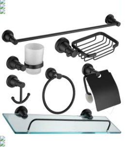 Bathroom Fittings Sanitary Ware Bathroom Accessories Bath Set Towel Holder Luxury Bathroom Corner Accessories Set 109