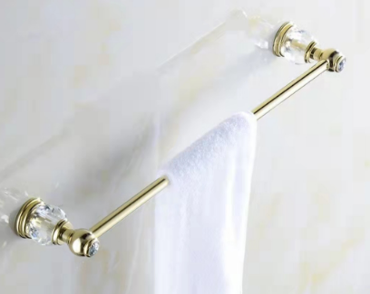 Traditional Single Towel Bar Wall Mounted Aluminum Bathroom Rack for Bathroom Hotels 145