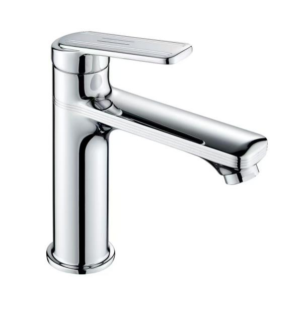 Competitive Price Zinc Alloy Basin Faucet Deck-Mounted Sink Mixer Durable Chrome Finished Water Tap for Wholesale