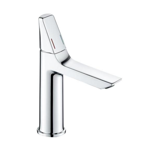 Modern Single-Hole Hot and Cold Water Basin Tap Faucet Splash-Proof Design for Home Bathroom Use