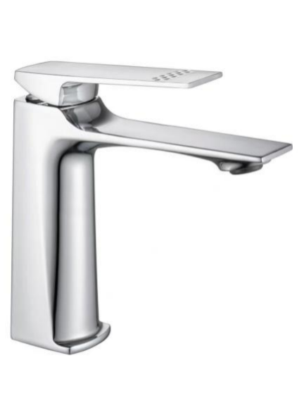 Modern Single-Handle Bathroom Basin Faucet Single-Hole Deck-Mounted Water-Saving Metering Sink Tap Mixer