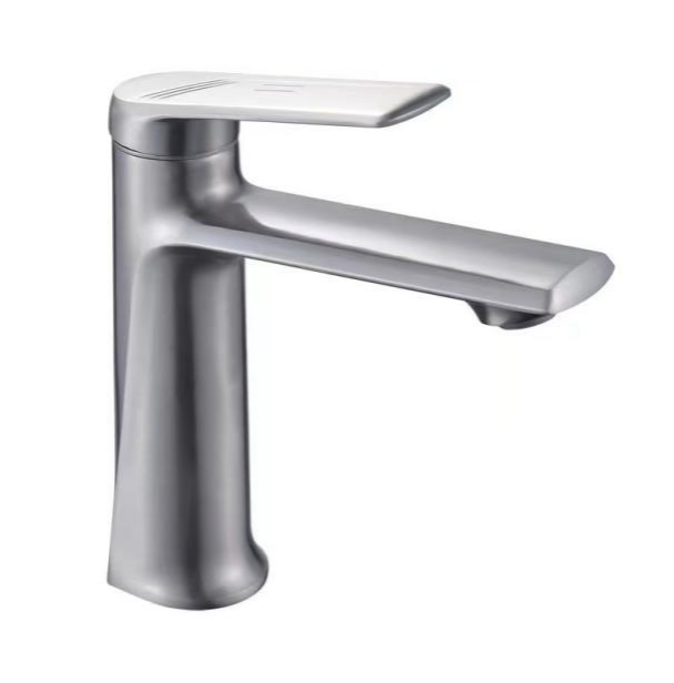 Zinc-Alloy Single Lever Faucet Ceramic Valve Metered Faucets Modern Design Hot Cold Water Mixer for Kitchen Single Hole Mount