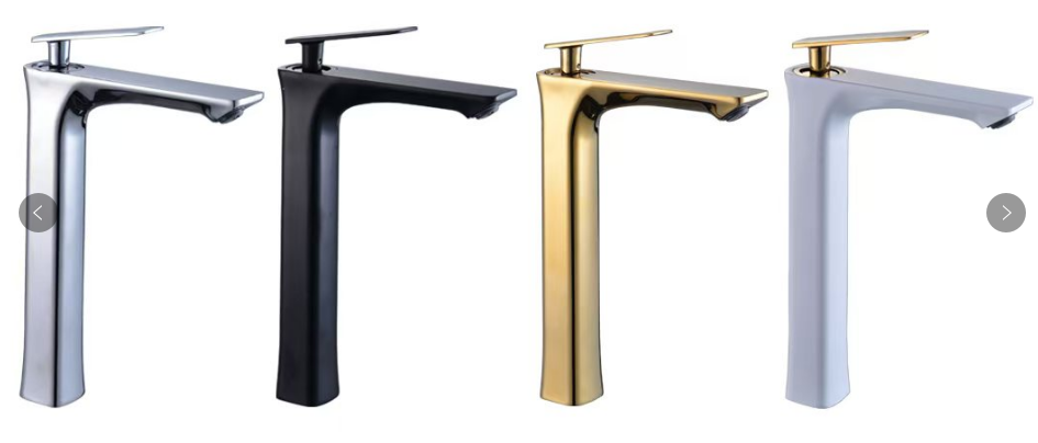 High Quality Single Hole Contemporary Zinc Alloy Chrome Deck Mounted Single Lever Cold Hot Water Mixer Wash Basin Faucet