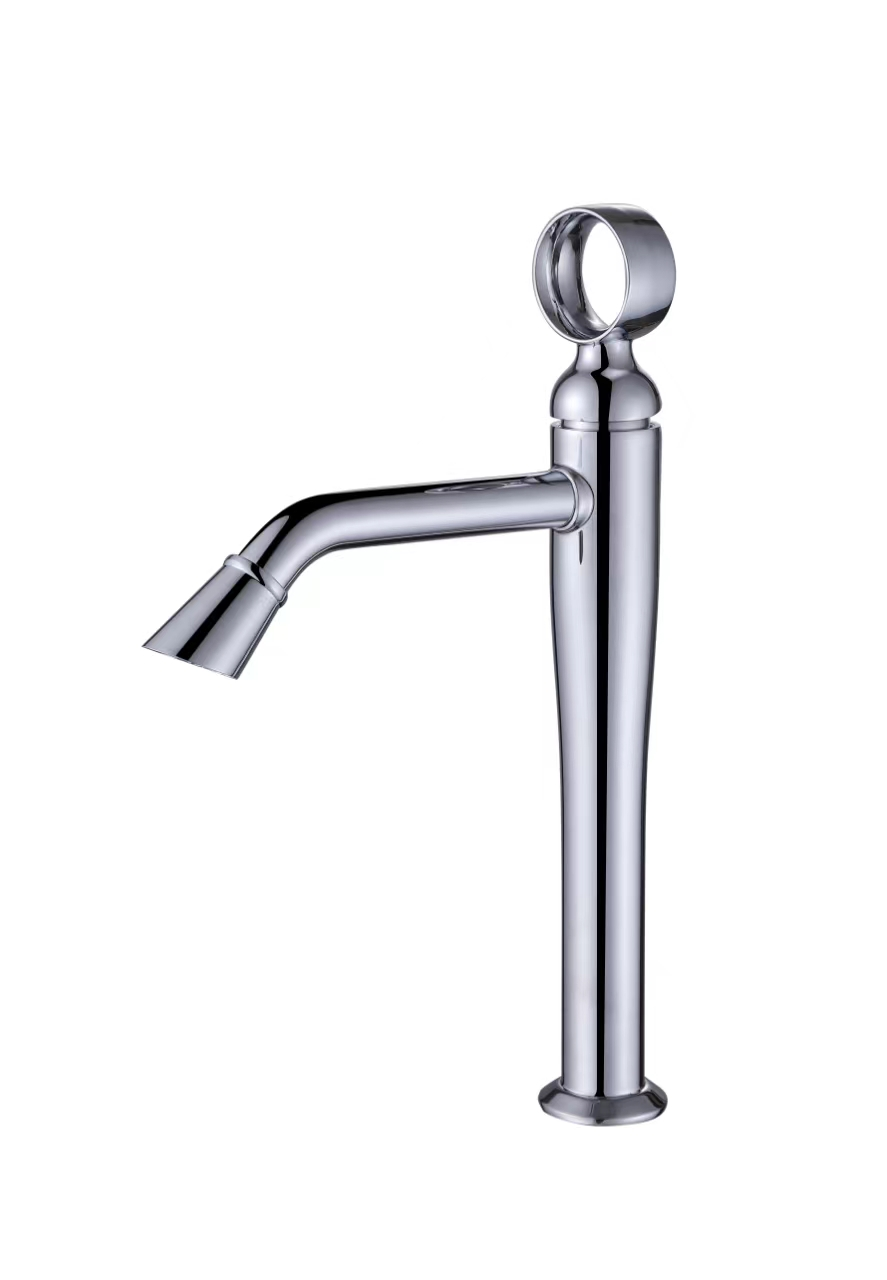 Modern Single-Hole Hot and Cold Water Basin Tap Faucet round handle for Home 127
