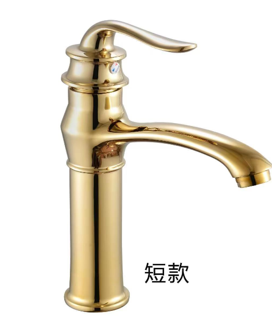 Modern Single Lever Handle Taps Bathroom Wash Basin Faucet White Bathroom Chrome Plated Water Tap Mixer short