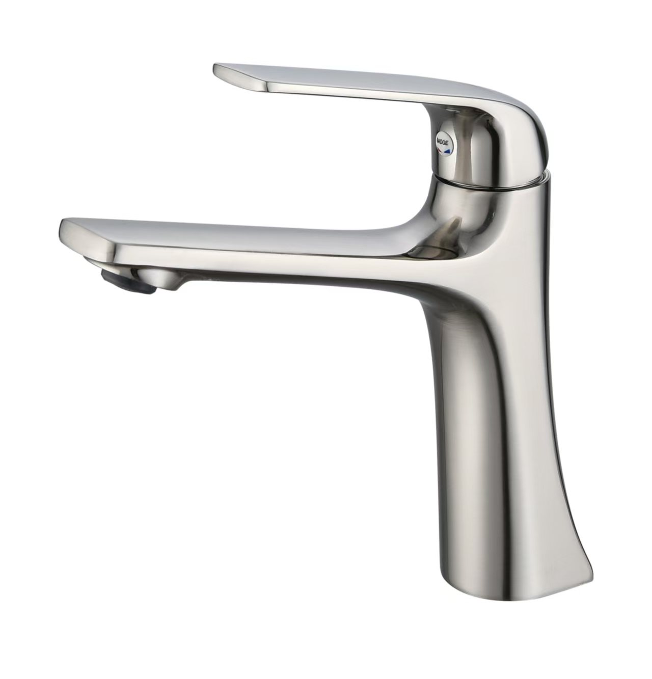 Modern Single-Hole Single Wrench-Activated Metered Faucet Touchless Sensor Zinc Alloy Deck Mounted Basin Faucet Ceramic Valve
