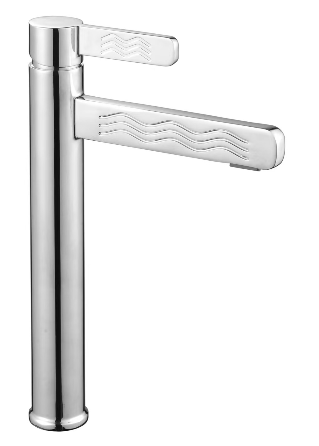 Hotel Single Hole Chrome Waterfall Sink Deck Mount Plumbing Fittings Lead-Free Bathroom Basin Mixer Faucets Ceramic Zinc Alloy
