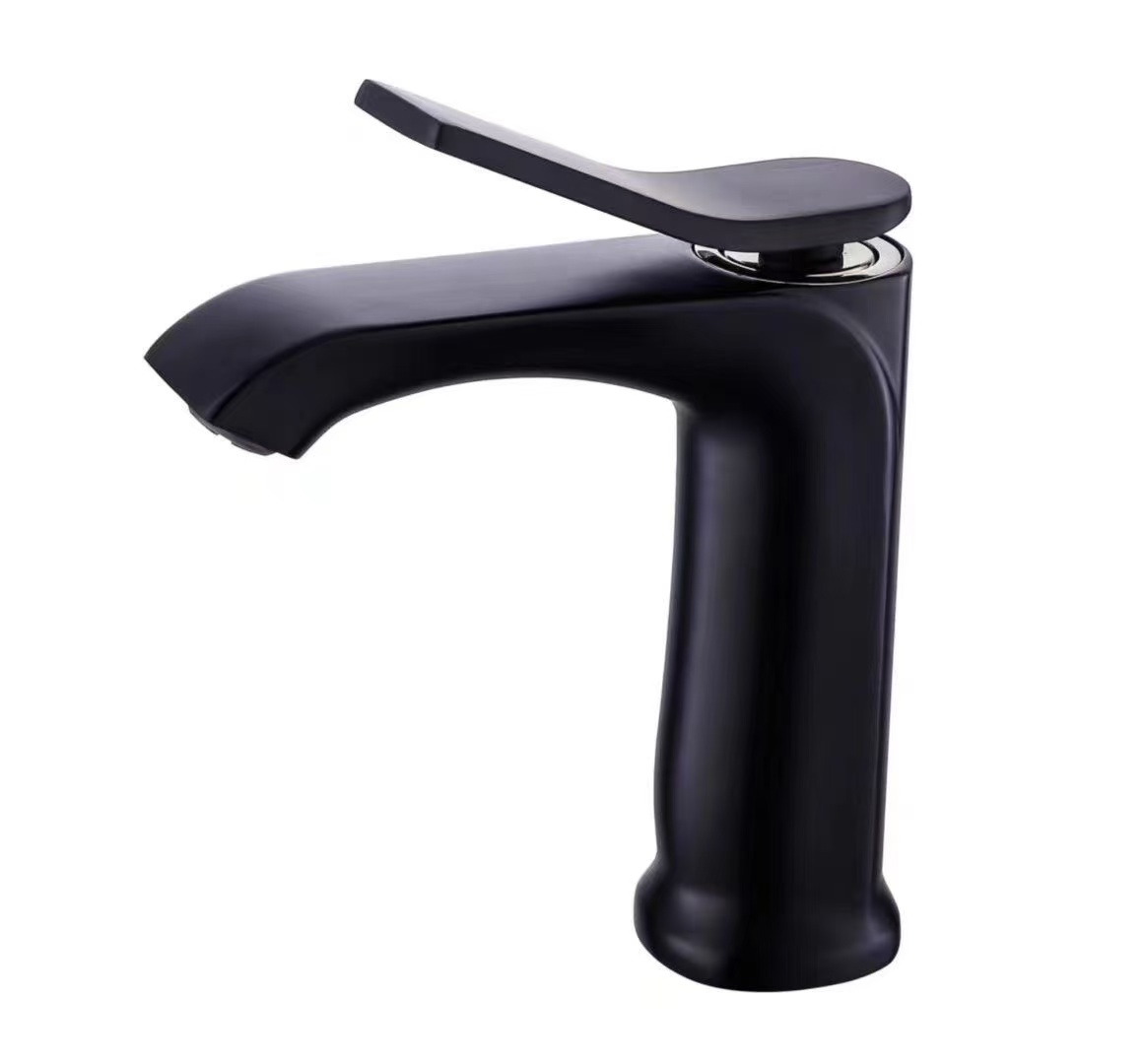 Modern Single Hole Ceramic Valve Water Mixer Bathroom Hotel Steel Wash Hand Basin Faucet Taps Watermark Approved Hot Cold Water