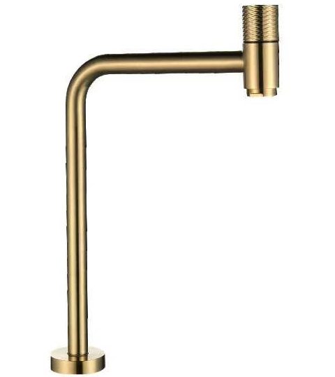 Single-Handle Modern Smart Kitchen Faucet Durable Brass Pressurized Splash Proof Cold Faucet for Household Gun Gray Washbasin 01
