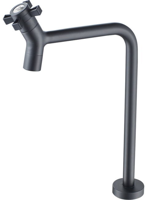 304 Stainless Steel Modern Deck Mounted Kitchen Faucet with Brushed Finish Anti-Slip Knob for Home & Hotel Use 08