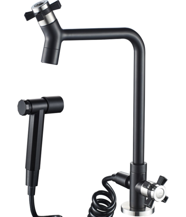 Custom Modern 304 Stainless Steel Wall Mounted Kitchen Faucet with Ceramic Valve Core and App Control 3
