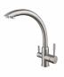 Two Handle 4-in-1 Stainless Steel Kitchen Taps Instant Boiling Water & Hot Cold Mixer Faucet Ceramic Valve Core 18