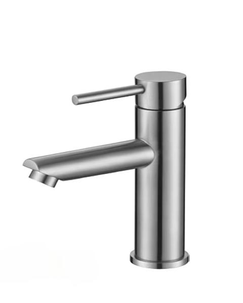 Stainless Steel 304 Single Hole Hot Cold Ceramic Cartridge Bathroom Basin Water Faucets