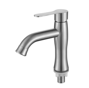Copper Single Cold Basin Faucet for Home Bathroom Wash Basin 04