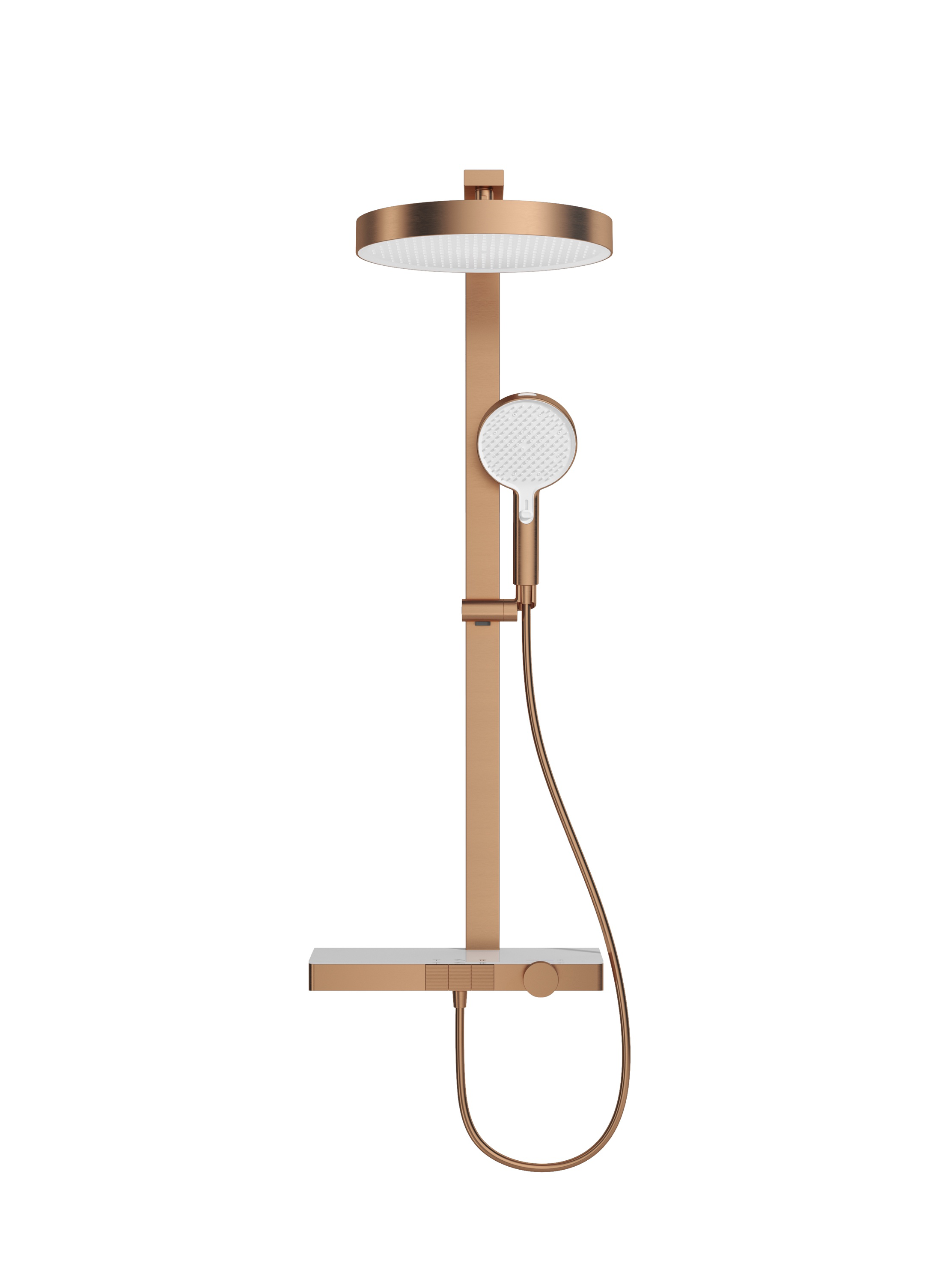 Modern Finish Thermostatic Shower Faucet with Ceramic Core Soft/Pause/Rain Spray Patterns Hotel & Villa Use
