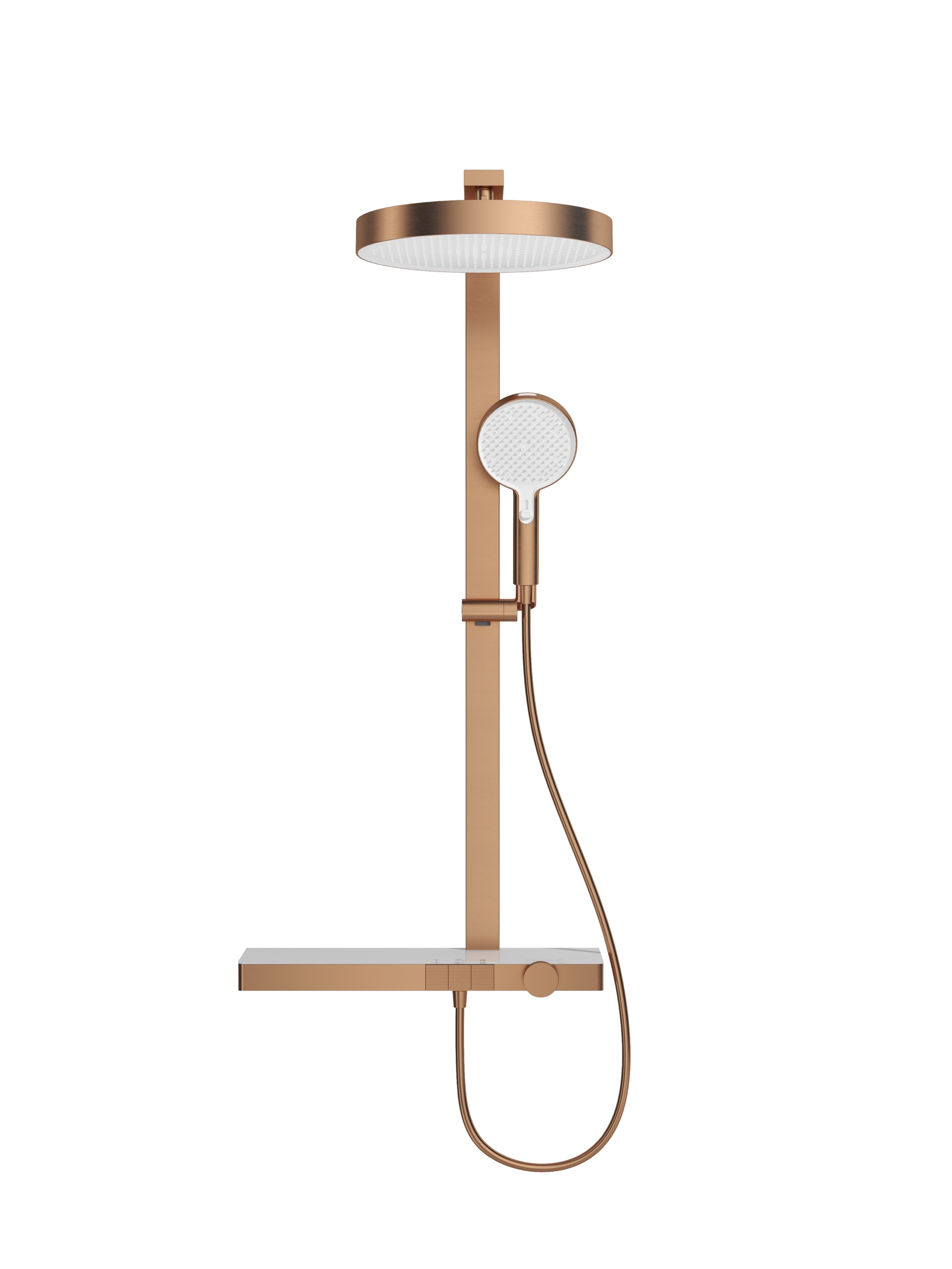 Modern Finish Thermostatic Shower Faucet with Ceramic Core Soft/Pause/Rain Spray Patterns Hotel & Villa Use 02