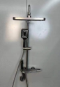 Cheap Black Single-Handle Thermostatic Piano Rain Shower Set with LCD Display for Bathroom