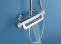 All-Copper Bathroom Bath Suite Thermostatic Faucets Constant Temperature Pressurized Sprinkler Rain Jet Spray Pattern for Home