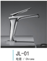 Dark Gray Single Hole Basin Bathroom Faucet Water Inlet Hose Standing Brass Single Handle Faucet Ceramically Coated Valve Core