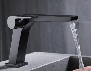 Modern Single-Hole Brass Faucet Mixer Deck Mounted Chrome Basin Faucet Bronze/Brushed Latest Design Hotel Use
