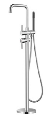 Ready to Ship Matte Black Bathtub Tap Freestanding Bathtub Floor Mount Bathtub Faucets